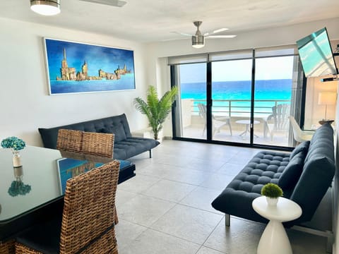 Living room, Seating area, Sea view
