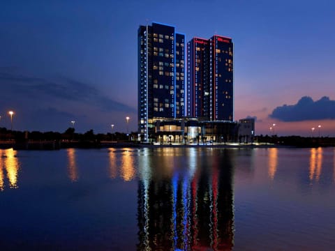 Property building, Night, City view