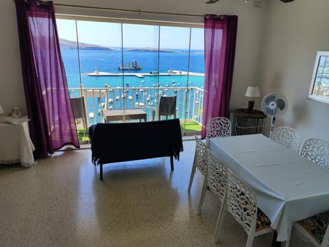View (from property/room), Balcony/Terrace, Living room, Seating area, Sea view