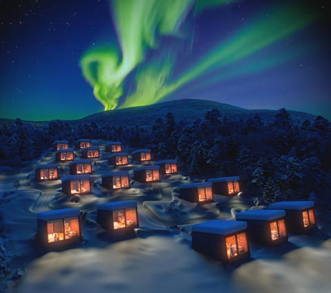 Property building, Night, Natural landscape, Winter