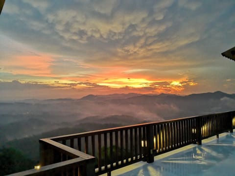 Natural landscape, Balcony/Terrace, Sunset