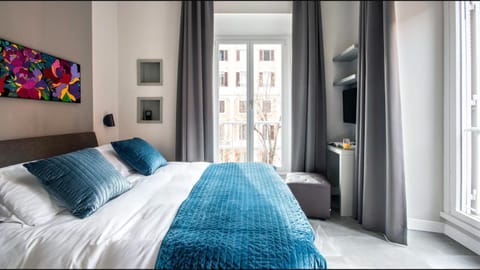 Bed, TV and multimedia, Photo of the whole room, Bedroom, heating, air conditioner