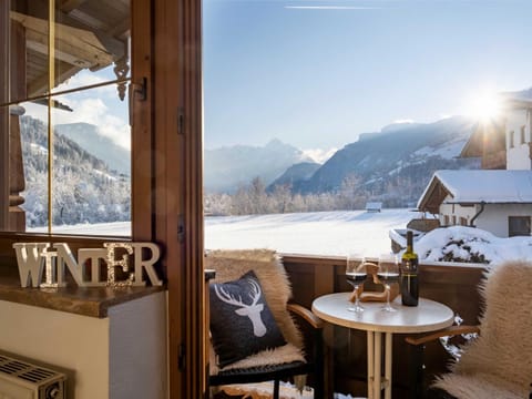 Natural landscape, Winter, View (from property/room), Seating area, Mountain view