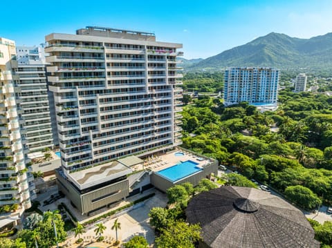 Property building, Nearby landmark, Day, Natural landscape, Bird's eye view, Mountain view, Pool view, Swimming pool