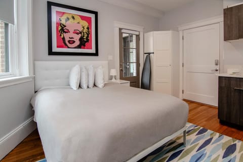 Patio, Bed, View (from property/room), Kitchen or kitchenette, Bedroom