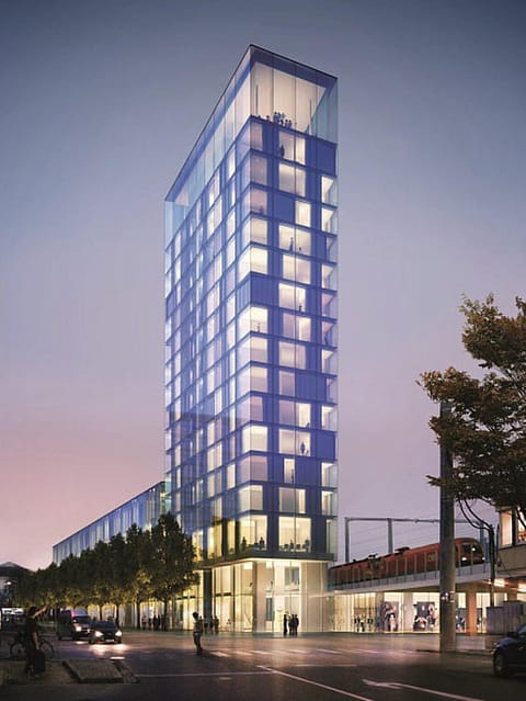 Property building, Sunrise