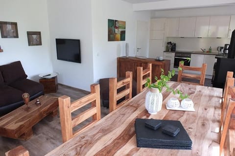 Kitchen or kitchenette, Living room, Dining area