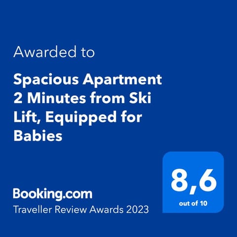 Spacious Apartment 2 Minutes from Ski Lift, Equipped for Babies Apartment in Les Houches