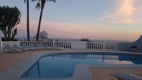 Swimming pool, Sunset