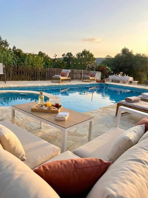 Natural landscape, Pool view, Swimming pool, sunbed
