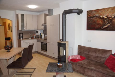 Kitchen or kitchenette, Living room, Dining area