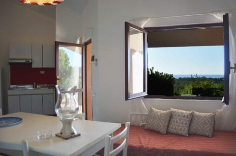 Coffee/tea facilities, Kitchen or kitchenette, Living room, Seating area, Dining area