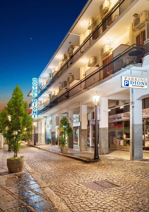 Facade/entrance, Night, Property logo or sign
