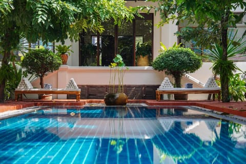 Day, Pool view, sunbed