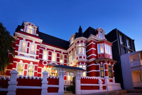 Facade/entrance, Night, On site, Sunset