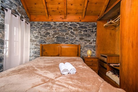 Bed, Photo of the whole room, Bedroom, towels, wardrobe