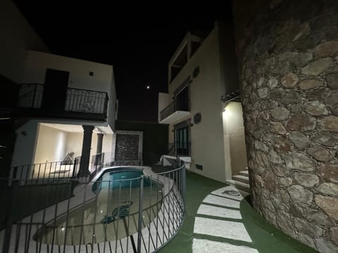 Property building, Pool view