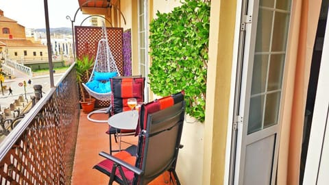 Property building, View (from property/room), Balcony/Terrace, Seating area