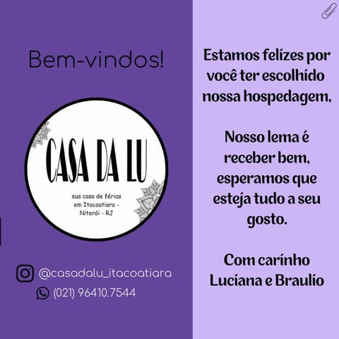 Casa da Lu Itacoatiara -Apartamento Costão Apartment in Niterói