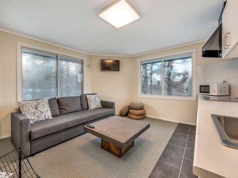 Kitchen or kitchenette, Living room, Seating area