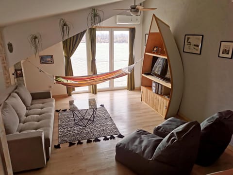 Property building, River view, sunbed