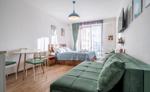 Bed, Living room, Photo of the whole room, Seating area, Dining area, Bedroom