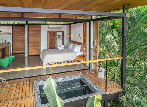 Property building, Bed, Balcony/Terrace, Swimming pool, wardrobe