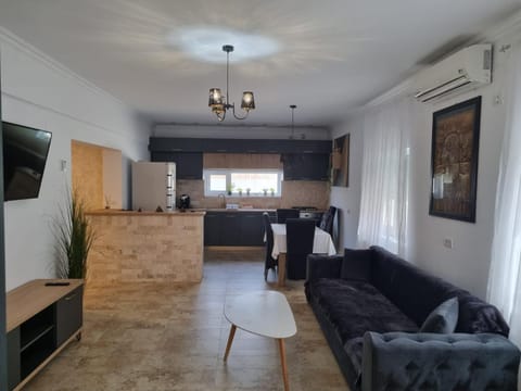 Communal lounge/ TV room, TV and multimedia, Kitchen or kitchenette, Living room, Seating area, Dining area, Evening entertainment, oven, air conditioner