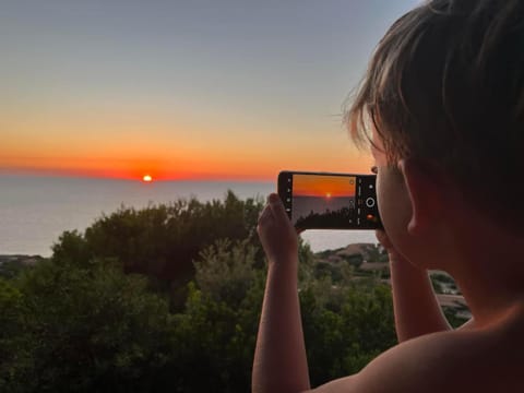 People, Natural landscape, Sea view, Sunset