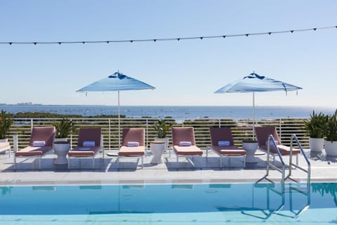 Pool view, Swimming pool, sunbed