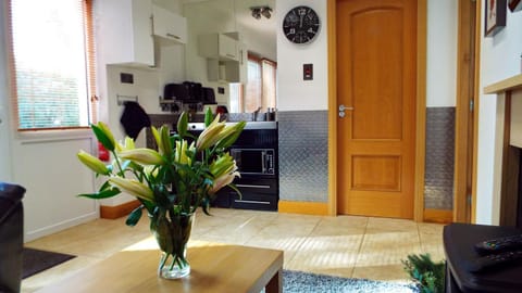 Coffee/tea facilities, Kitchen or kitchenette, Living room, Seating area