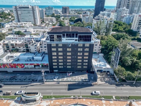 Property building, Bird's eye view, City view, Location, Parking