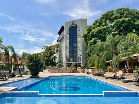 Property building, Pool view, Swimming pool