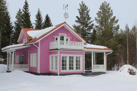 Коттедж в Финляндии, Enonkoski (розовый) House in Finland