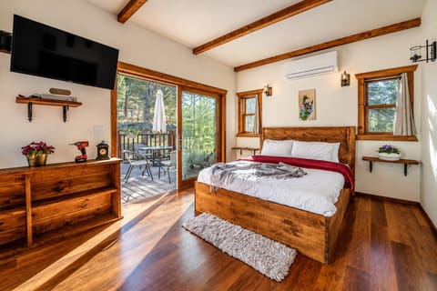 Bed, TV and multimedia, Balcony/Terrace, Photo of the whole room