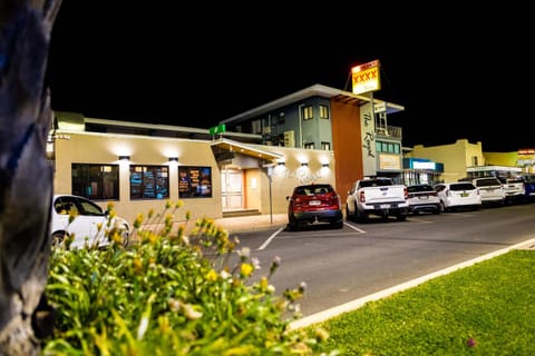 Property building, Night, Location, Parking
