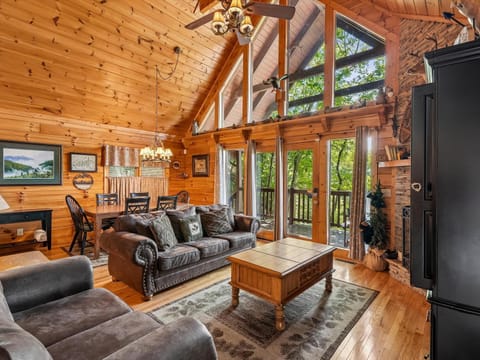 Natural landscape, View (from property/room), Living room, Dining area, furniture