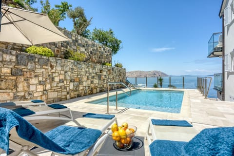 Natural landscape, View (from property/room), Pool view, Sea view, Swimming pool