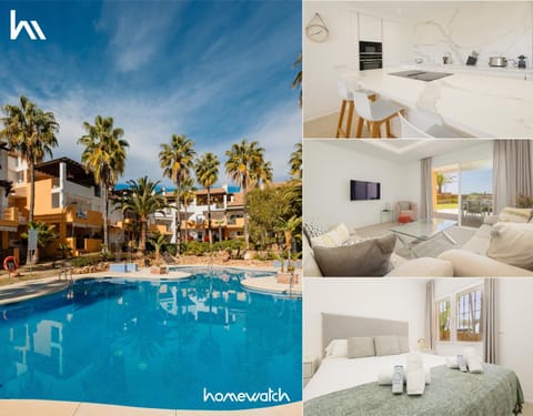 Bed, TV and multimedia, Balcony/Terrace, Living room, Beach, Bedroom, Pool view, Swimming pool, towels, kitchen