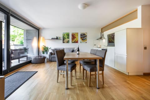 Kitchen or kitchenette, Living room, Dining area