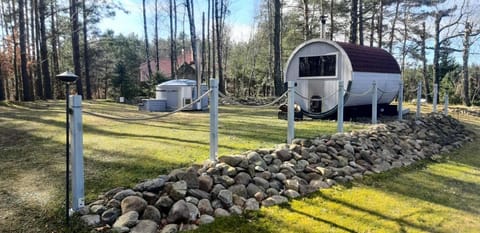 Agro Breza domek nad samym jeziorem- sauna ogrodowa Nature lodge in Pomeranian Voivodeship