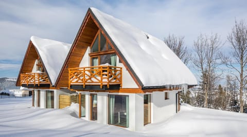 Facade/entrance, Day, Winter, Mountain view