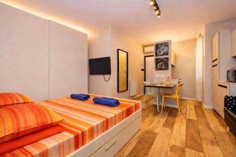 Bed, TV and multimedia, Kitchen or kitchenette, Living room, Photo of the whole room, Seating area, Evening entertainment, Bedroom, heating, internet, towels, air conditioner