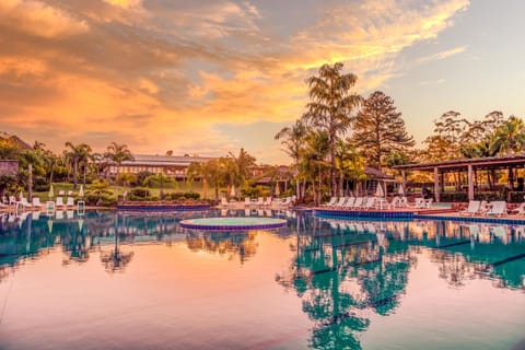 Swimming pool, Sunset