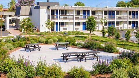 Property building, Garden view