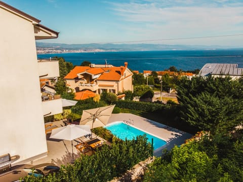 Property building, Day, Natural landscape, Bird's eye view, Pool view, Sea view, Swimming pool, sunbed