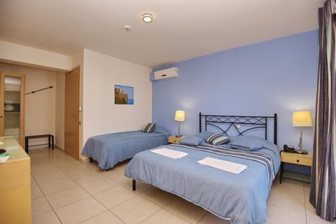 Bedroom, Pool view, Facility for disabled guests