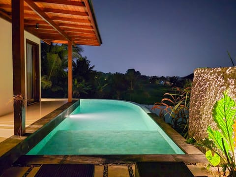 Night, Natural landscape, Pool view, Swimming pool