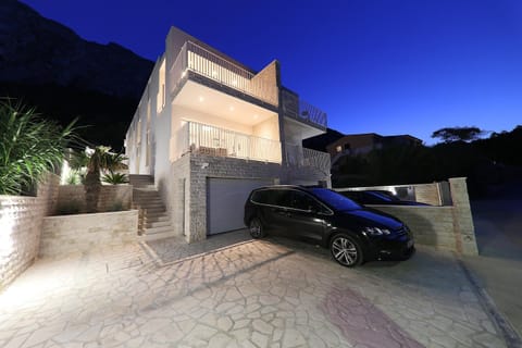 Property building, Night, Parking