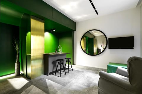 Living room, kitchen